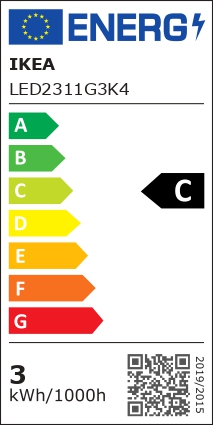 Energy Label Of: 40591500