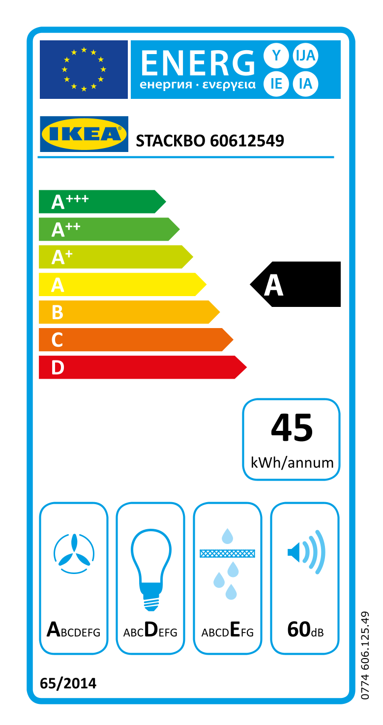 Energy Label Of: 60612549