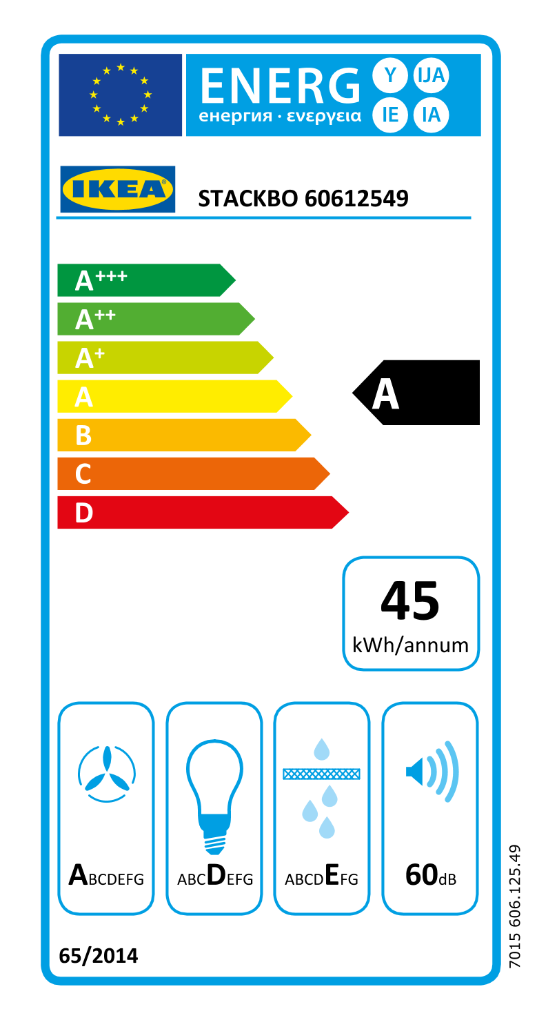 Energy Label Of: 60612549